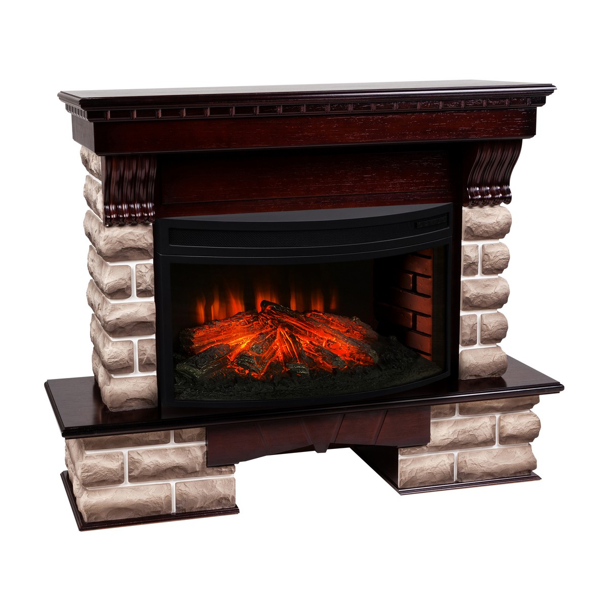 Электрокамин RealFlame  Kansas 33/33W AO с очагом Firespace 33W