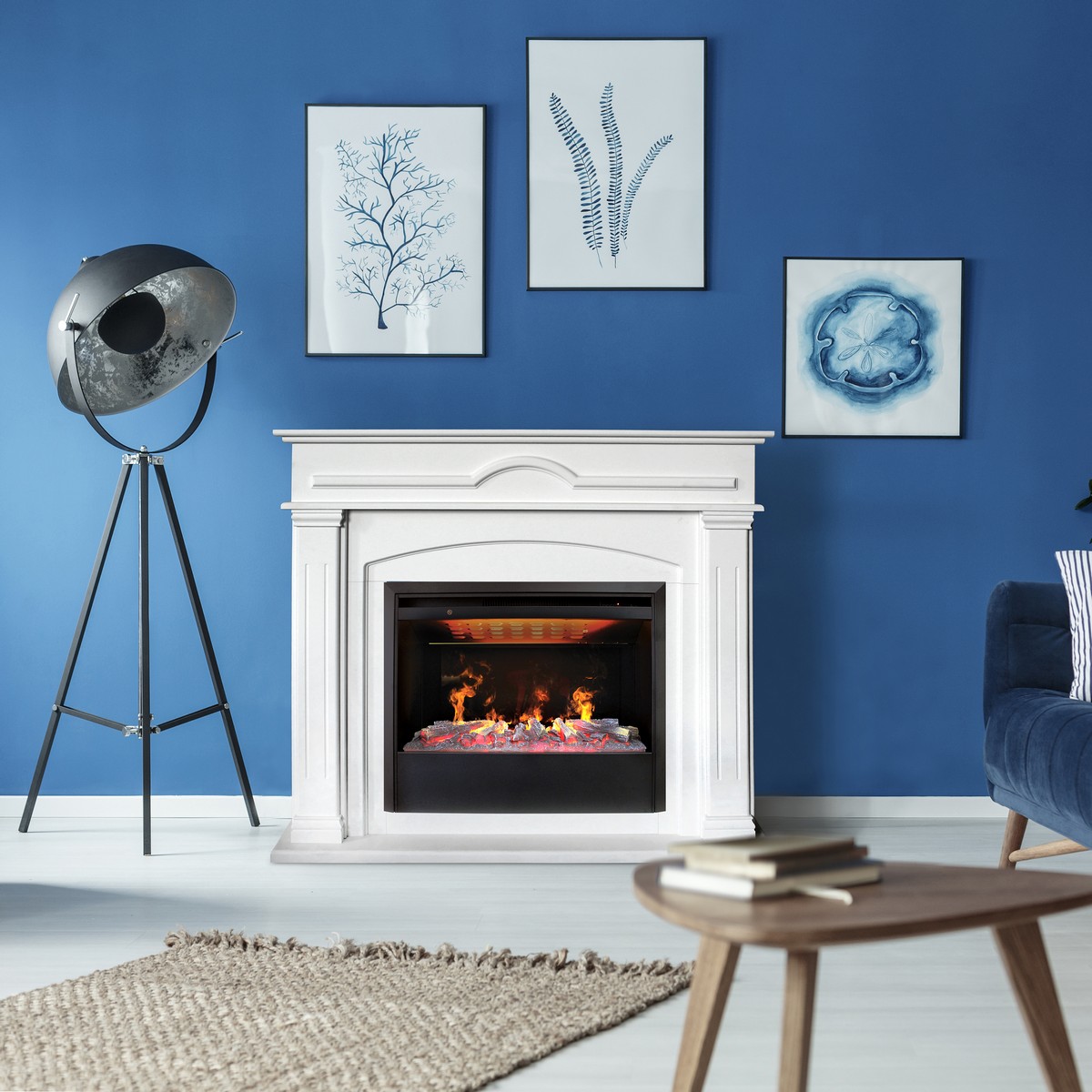 Электрокамин RealFlame Mirra 26 WT с очагом 3D Helios 26 SBG