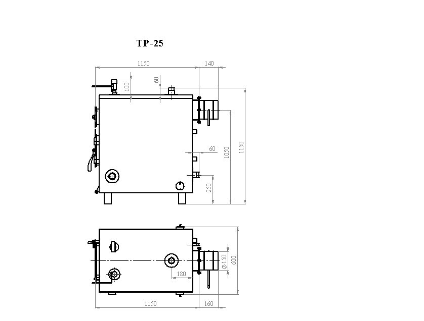 Напольный твердотопливный котел Траян ТР-25-1КТ
