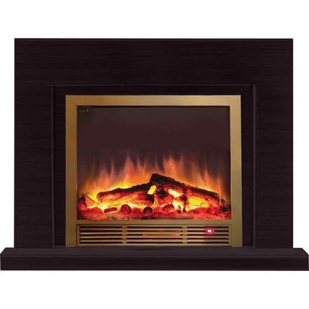 Каминокомплект Glenrich Астория Delux 39 Sharm39 brass шоколад