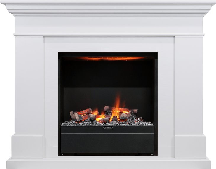 Каминокомплект Dimplex California - Белый с очагом Albany