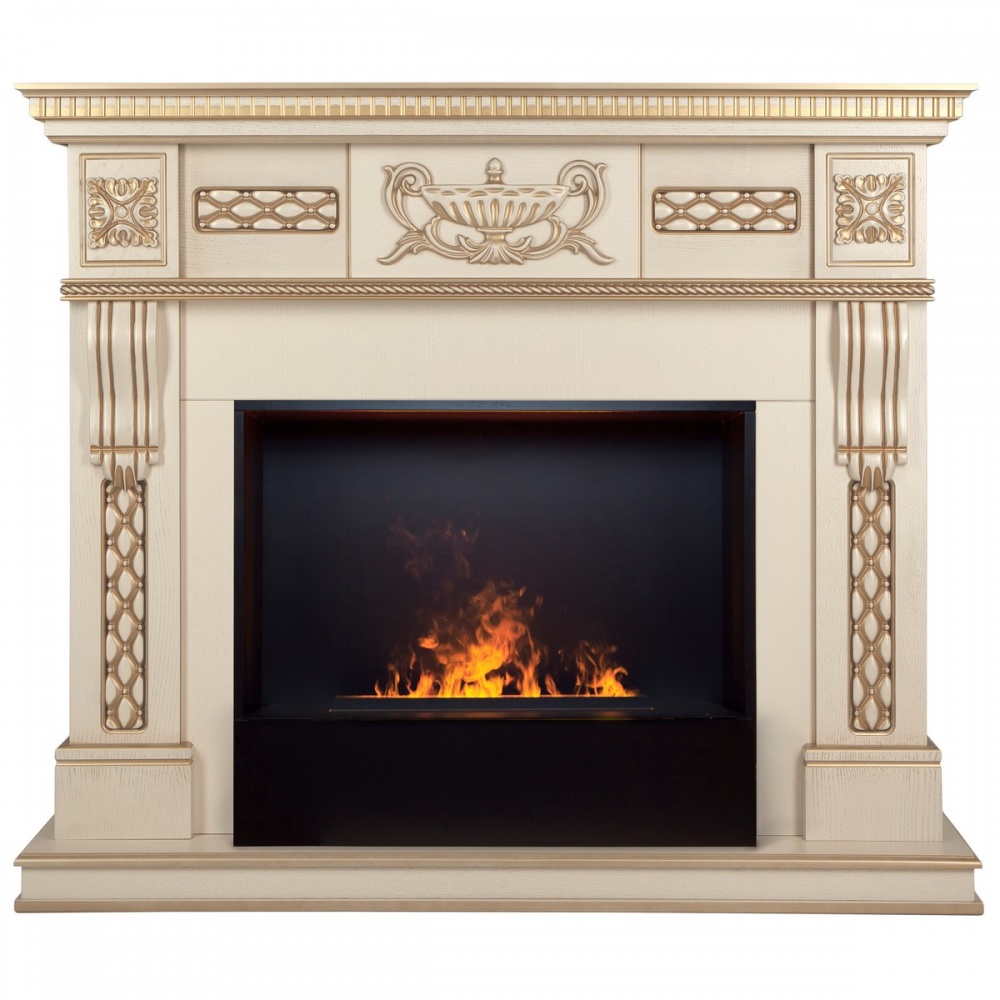 Электрокамин RealFlame  Corsica Lux 25,5/26 WT с очагом 3D Cassette 630 Black Panel
