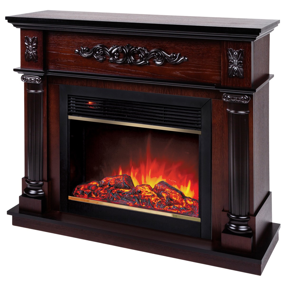 Электрокамин RealFlame  Silvia 26 AO с очагом Moonblaze Deluxe Brass