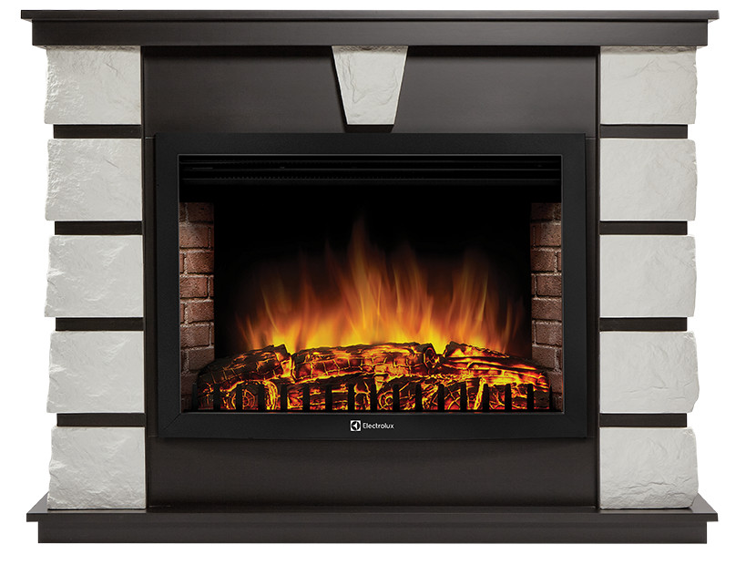 Портал Firelight Excalibur 30 камень белый, шпон венге