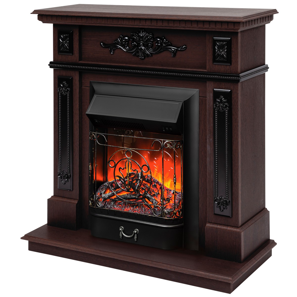 Электрокамин RealFlame  Lilian DN с очагом Majestic Lux Black