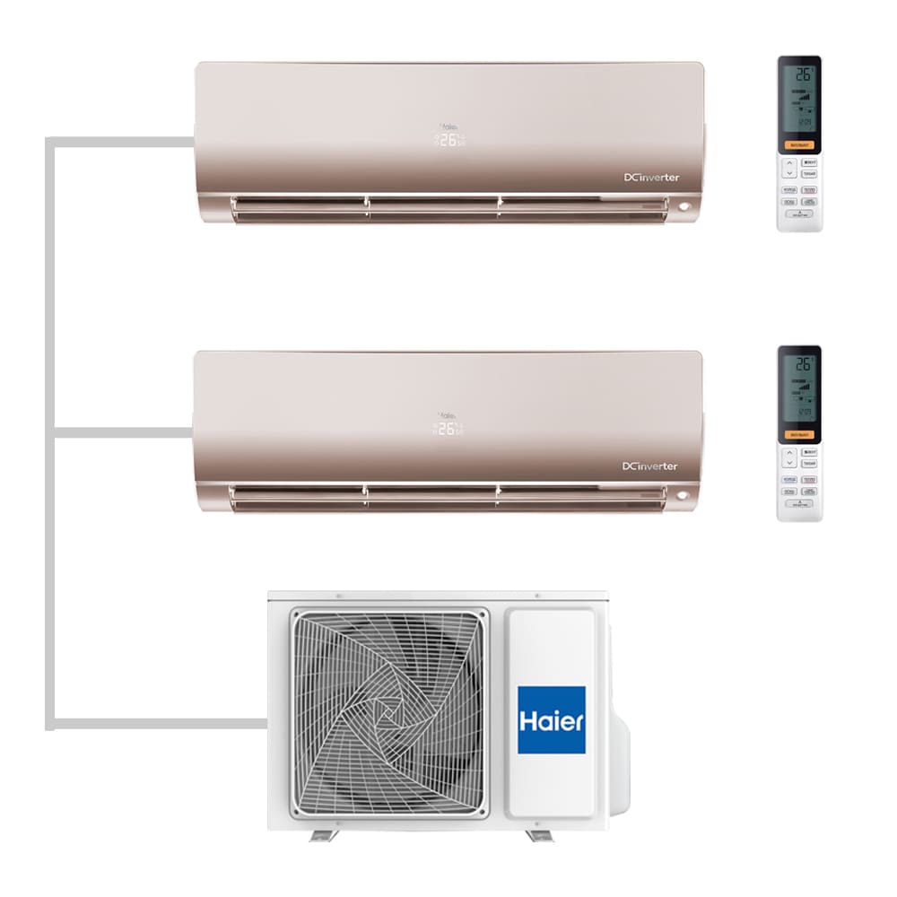 Мульти сплит-система настенная Haier AS25S2SF2FA-G / AS25S2SF2FA-G / 2U50S2SM1FA-3 Inverter