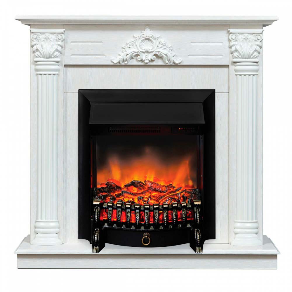 Электрокамин RealFlame  Stefania WT-F614 с очагом Fobos Lux Black RC