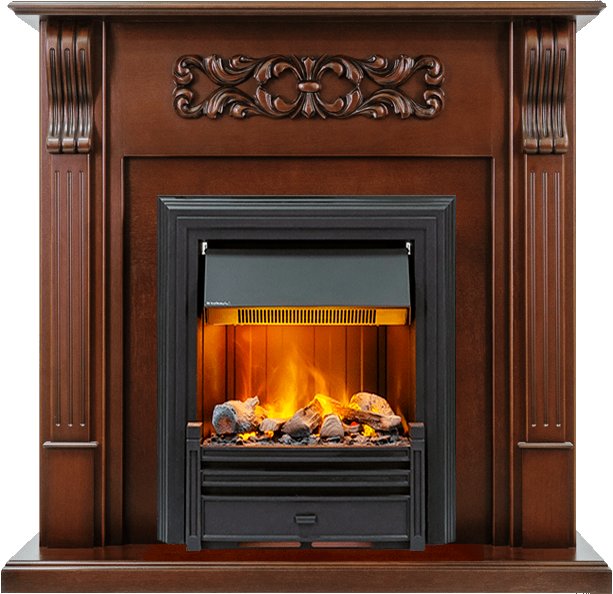 Каминокомплект Dimplex Venice - Махагон коричневый антик с очагом Brookline Black