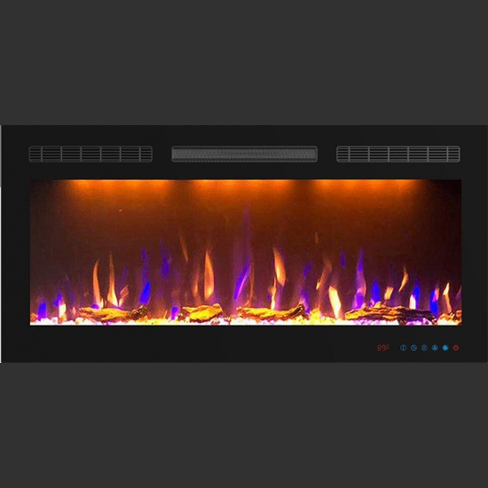 Каминокомплект Glenrich Брайтон с очагом Crystal 36 карелия/дуб 46 (без плитки)