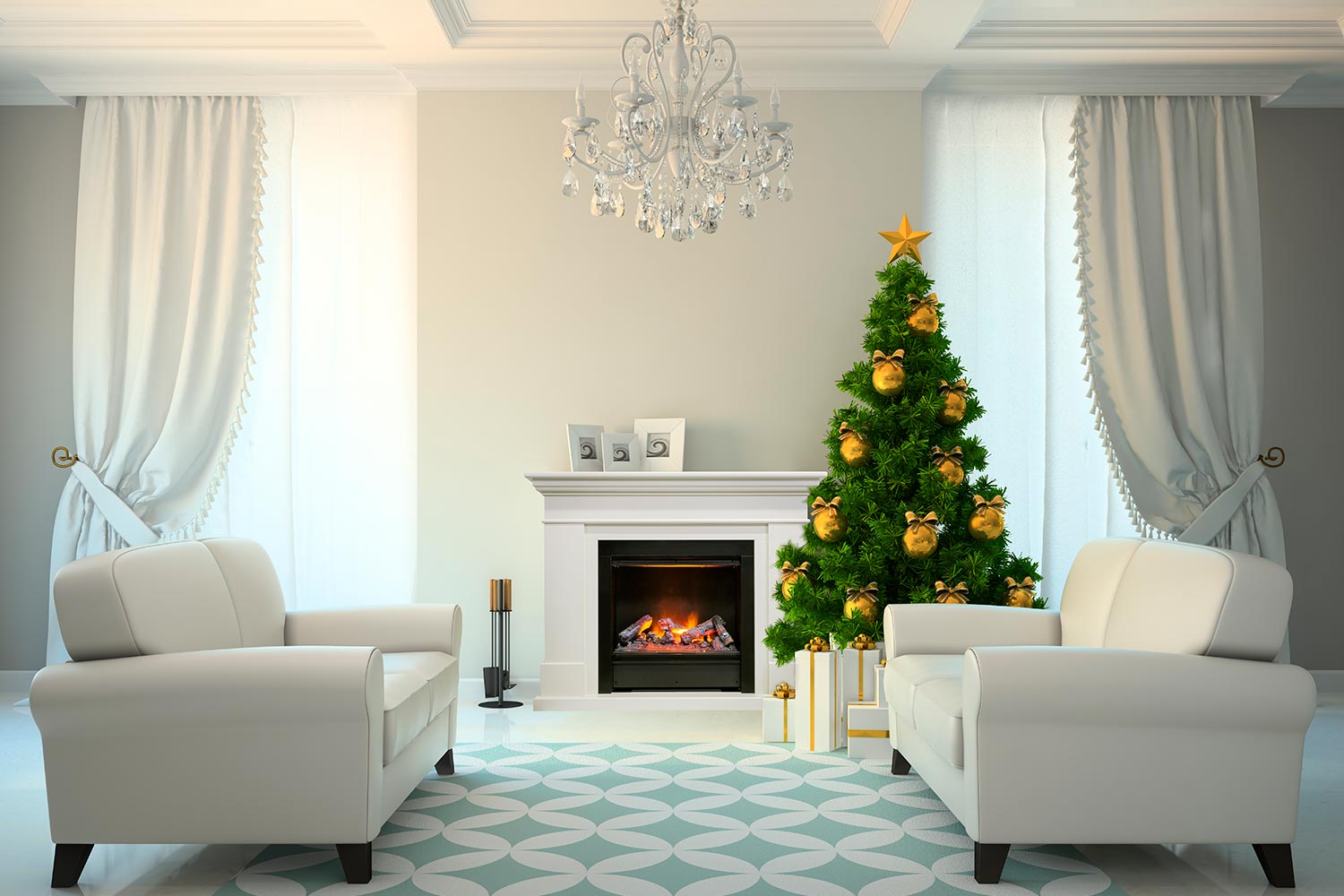 Каминокомплект Royal Flame  California - Алебастр с очагом Dioramic 28 LED FX