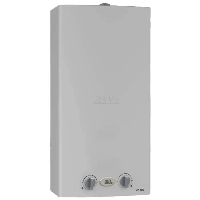 Водонагреватель проточный газовый Neva 4512 T (серебро)