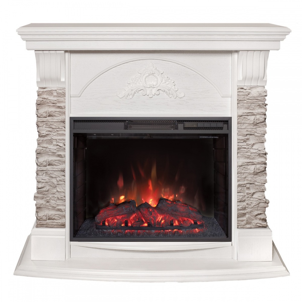 Электрокамин RealFlame  Athena GR WT с очагом Sparta 25,5