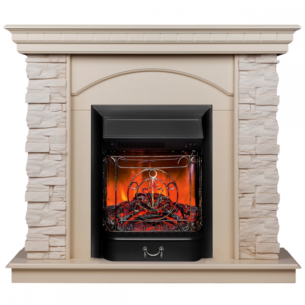 Электрокамин RealFlame  Elford WT с очагом Majestic Lux Black