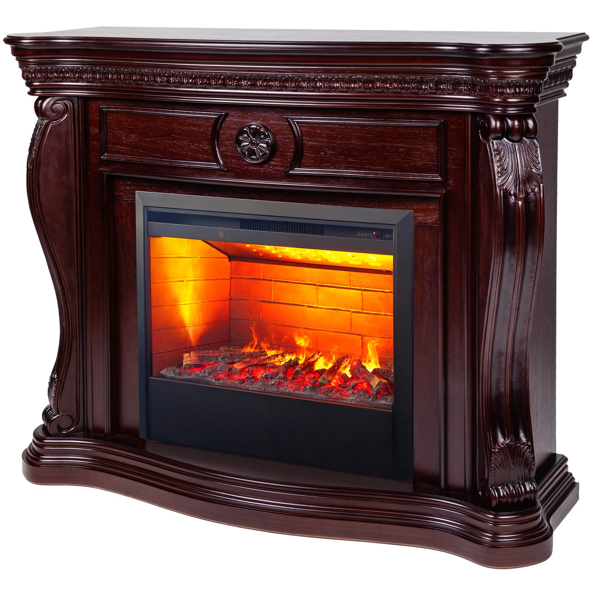 Электрокамин RealFlame Barcelona 33 AO с очагом 3D Helios 26