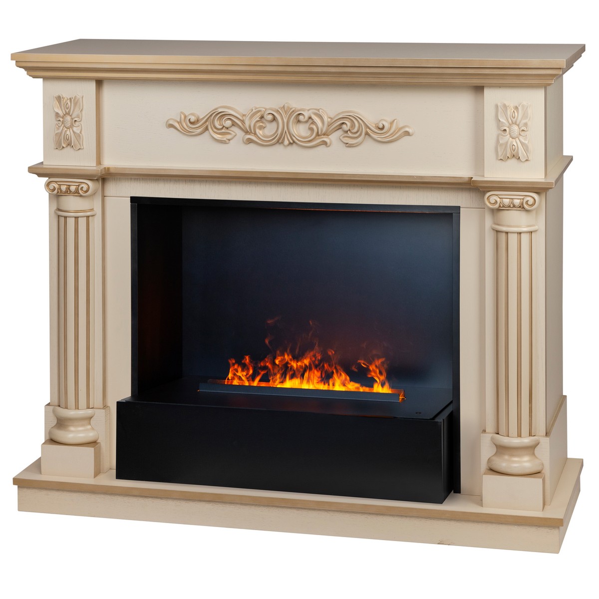 Электрокамин RealFlame  Silvia 26 WT-619G с очагом 3D Cassette 630 Black Panel