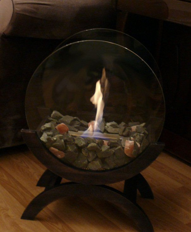 Биокамин напольный Zefire Iris средний черный