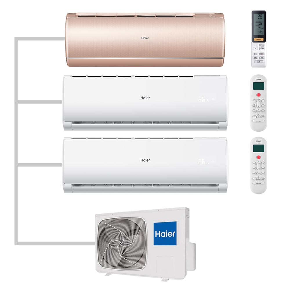 Мульти сплит-система настенная Haier AS35S2SJ2FA-G / AS12TS6HRA-M / AS12TS6HRA-M / 3U70S2SR5FA Inverter