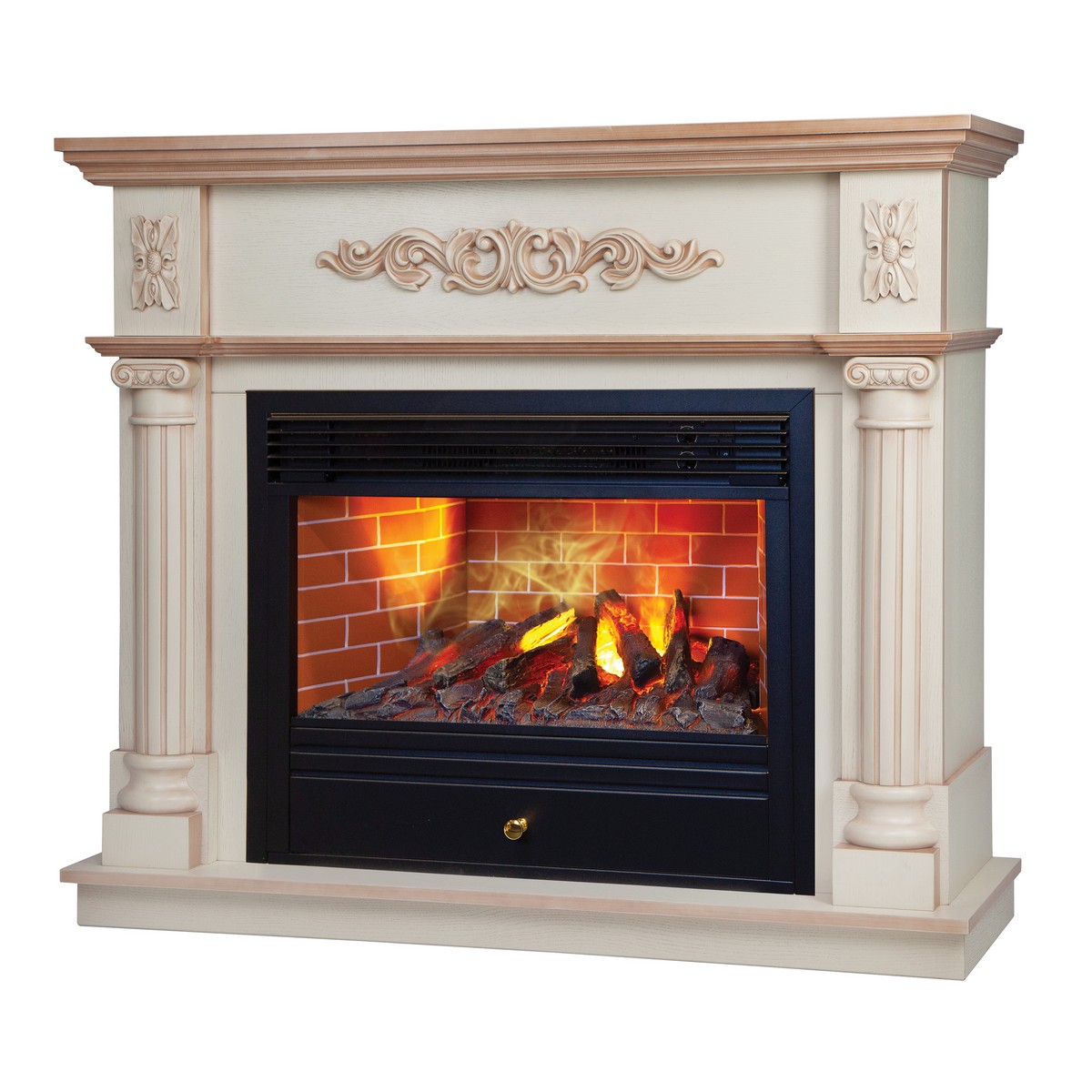 Электрокамин RealFlame  Silvia 26 WT-619B с очагом 3D Novara