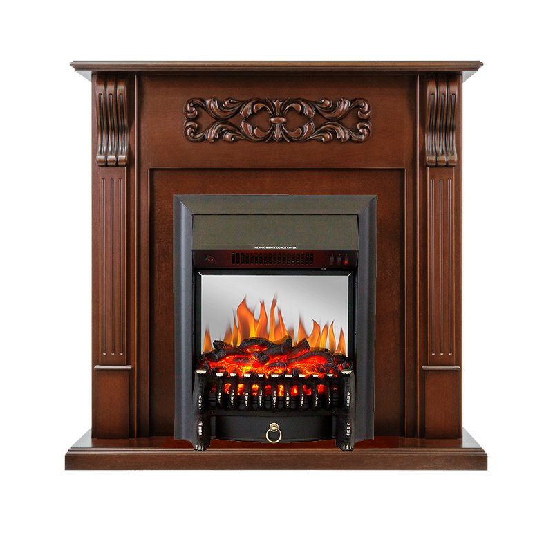 Каминокомплект Royal Flame  Venice - Махагон коричневый антик с очагом Fobos FX M Black