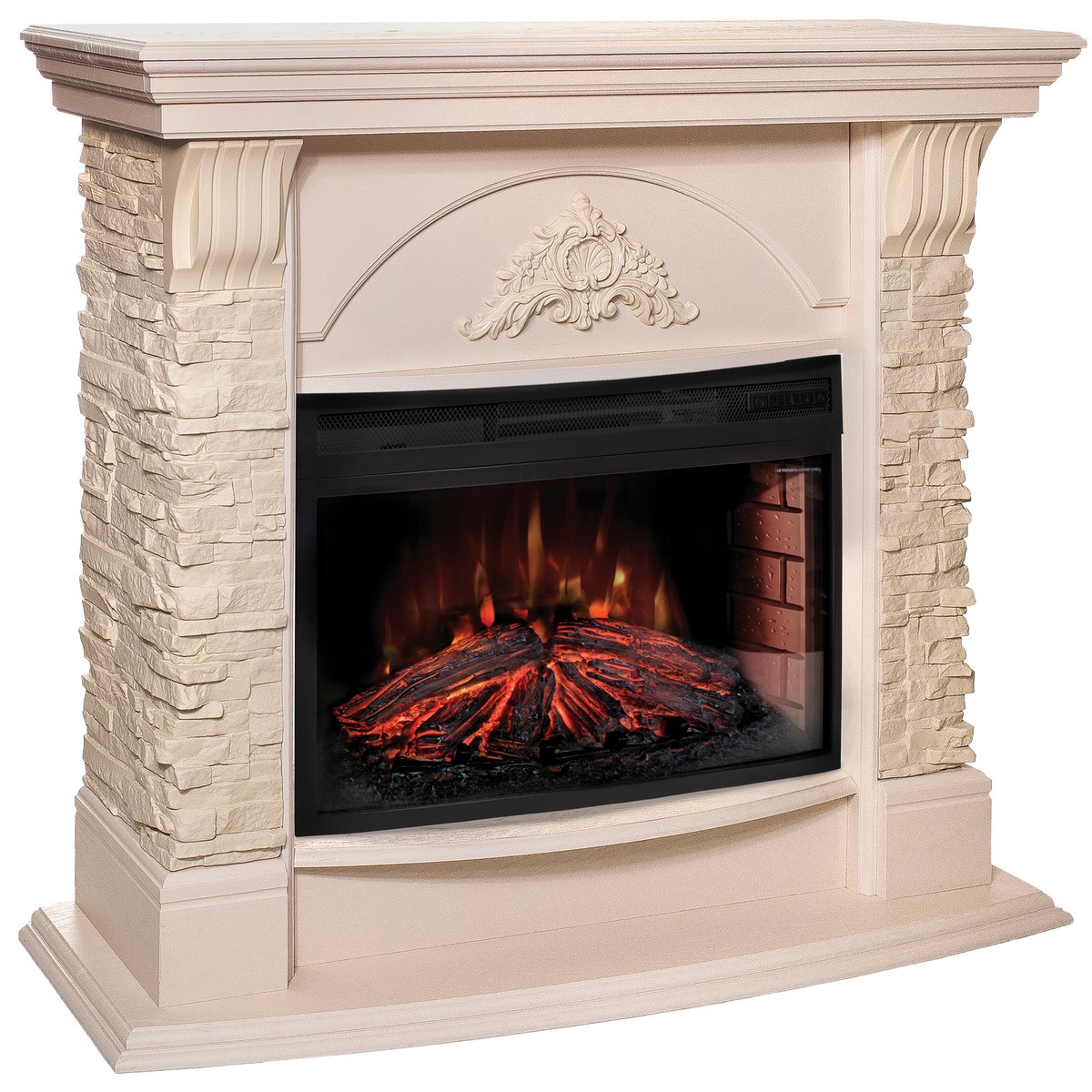 Электрокамин RealFlame  Athena 25/25,5 WT с очагом Firefield 25