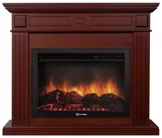 Каминокомплект Electrolux Bianco 25 с очагом EFP/P-2520LS шпон красное дерево