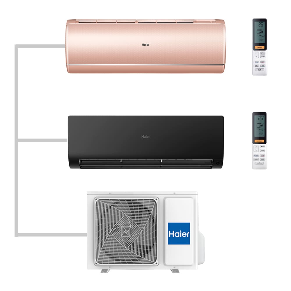 Мульти сплит-система настенная Haier AS25S2SJ2FA-G / AS25S2SF2FA-B / 2U40S2SM1FA Inverter