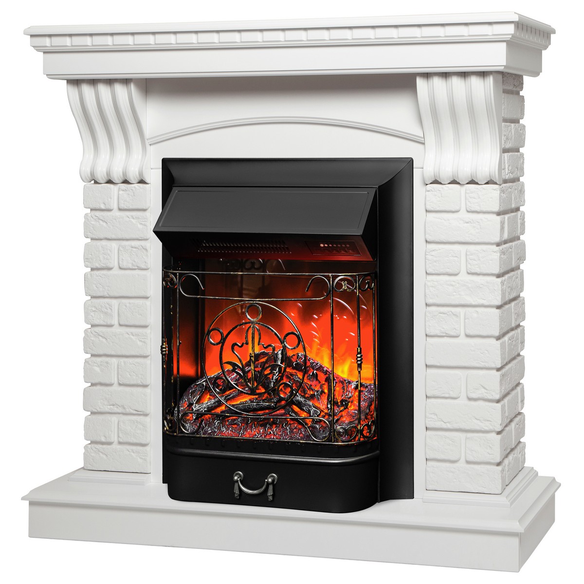 Электрокамин RealFlame Jazz WT с очагом Majestic Lux Black RC