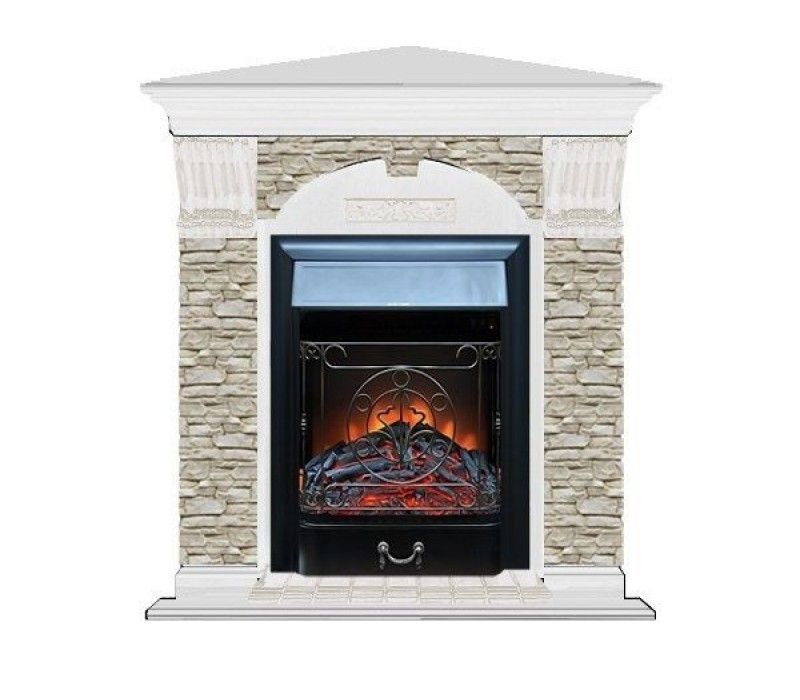 Каминокомплект Glenrich Арочный Арбат угловой (Magestic)