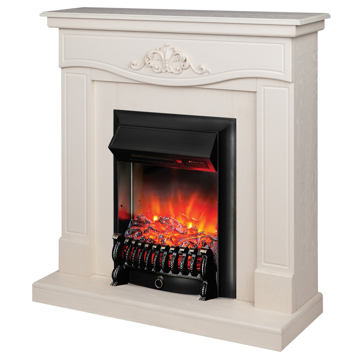 Электрокамин RealFlame Junona WT с очагом Fobos Lux Black RC