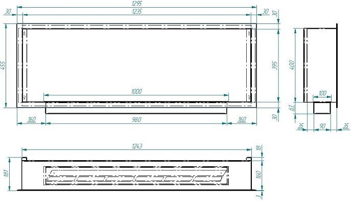 Биокамин Zefire Flagman 1300