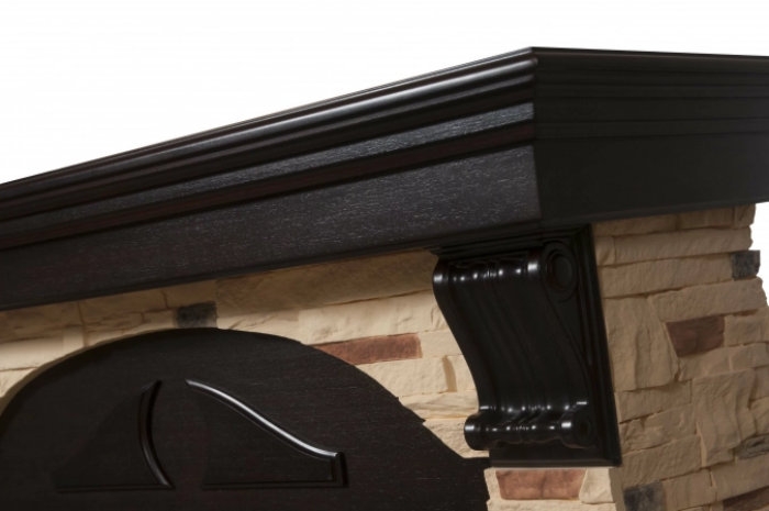 Каминокомплект Electrolux Torre 26/30S с очагом EFP/P-3020LS камень сланец натуральный, шпон венге