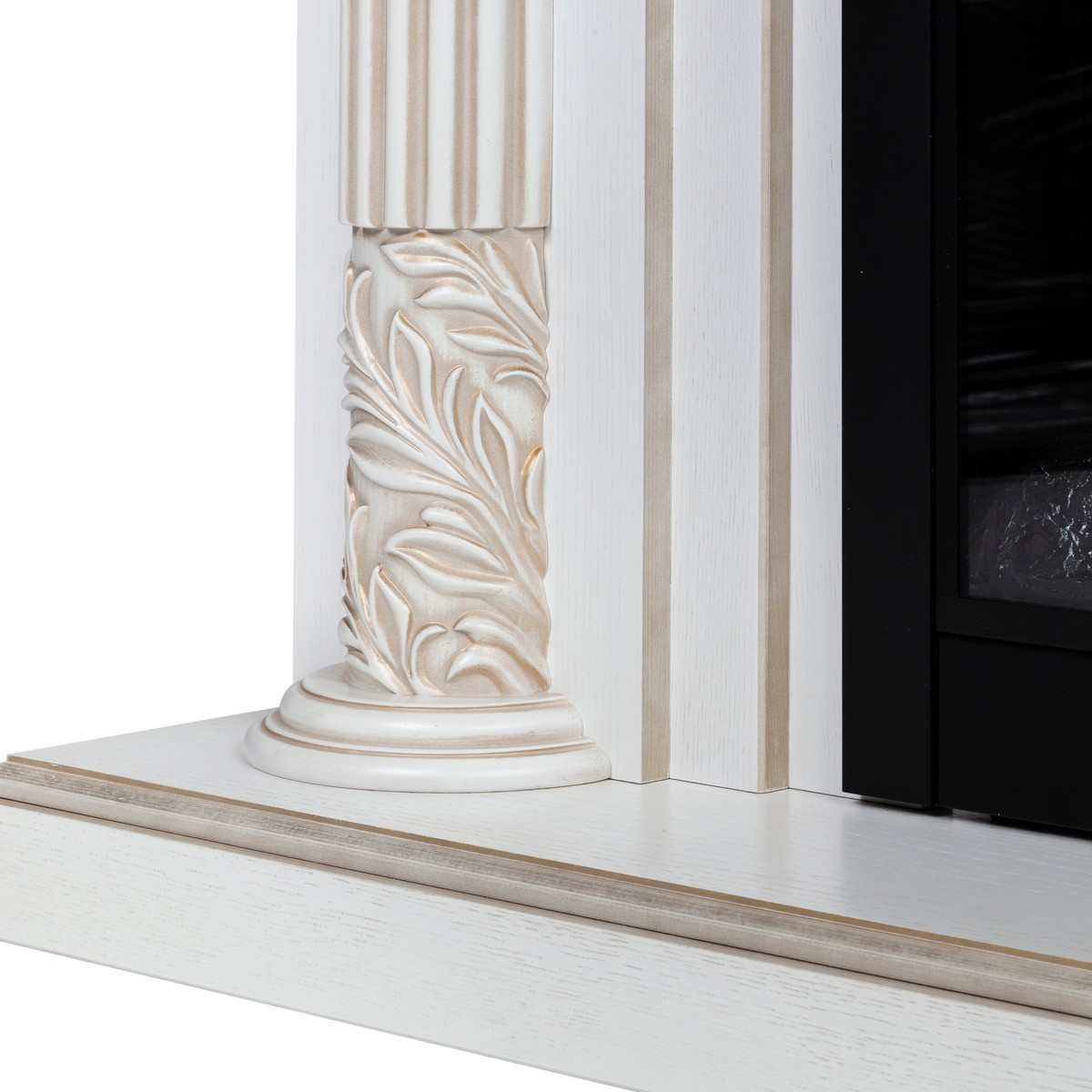 Электрокамин RealFlame Imperia 26/33 WT с очагом Moonblaze Deluxe Brass