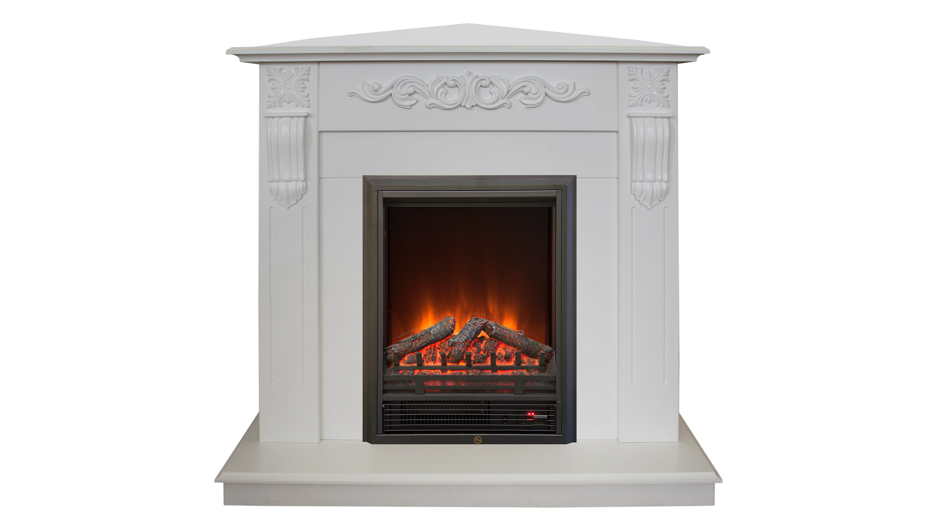 Электрокамин RealFlame  Dominica Corner WT с очагом Eugene