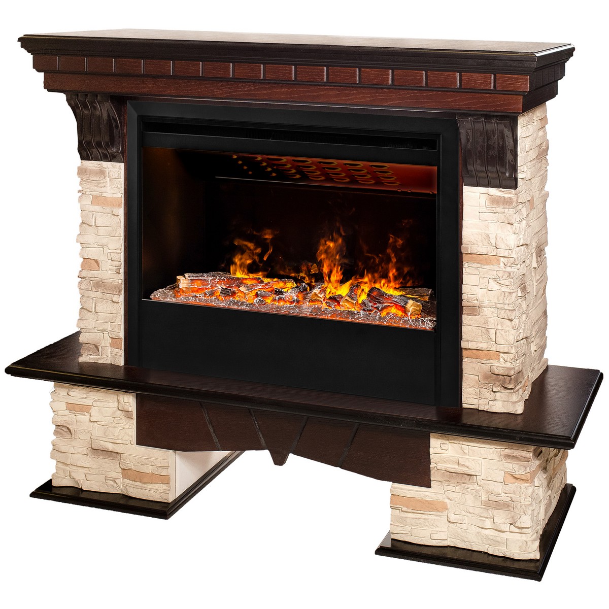 Электрокамин RealFlame  Rockland 26 AO с очагом 3D Helios 26 SBG