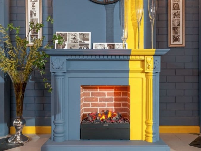 Каминокомплект Dimplex Edinburg - Орех с очагом Albany