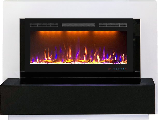 Каминокомплект Royal Flame  Stockholm - Белый с очагом Crystal 36 RF