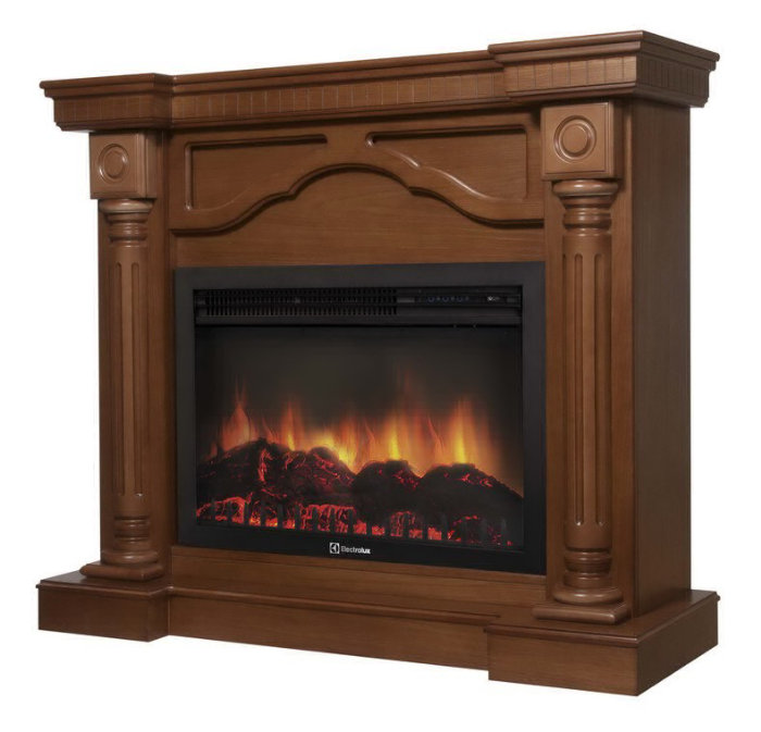Каминокомплект Electrolux Rome 26/30 с очагом EFP/P-2620RLS шпон дуб