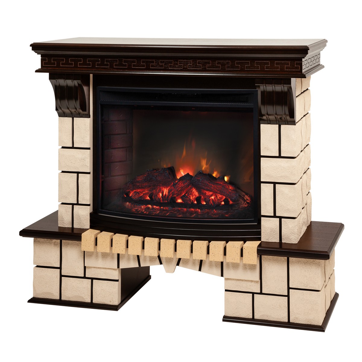 Электрокамин RealFlame Stone 25/25,5 AO с очагом Evrika 25,5