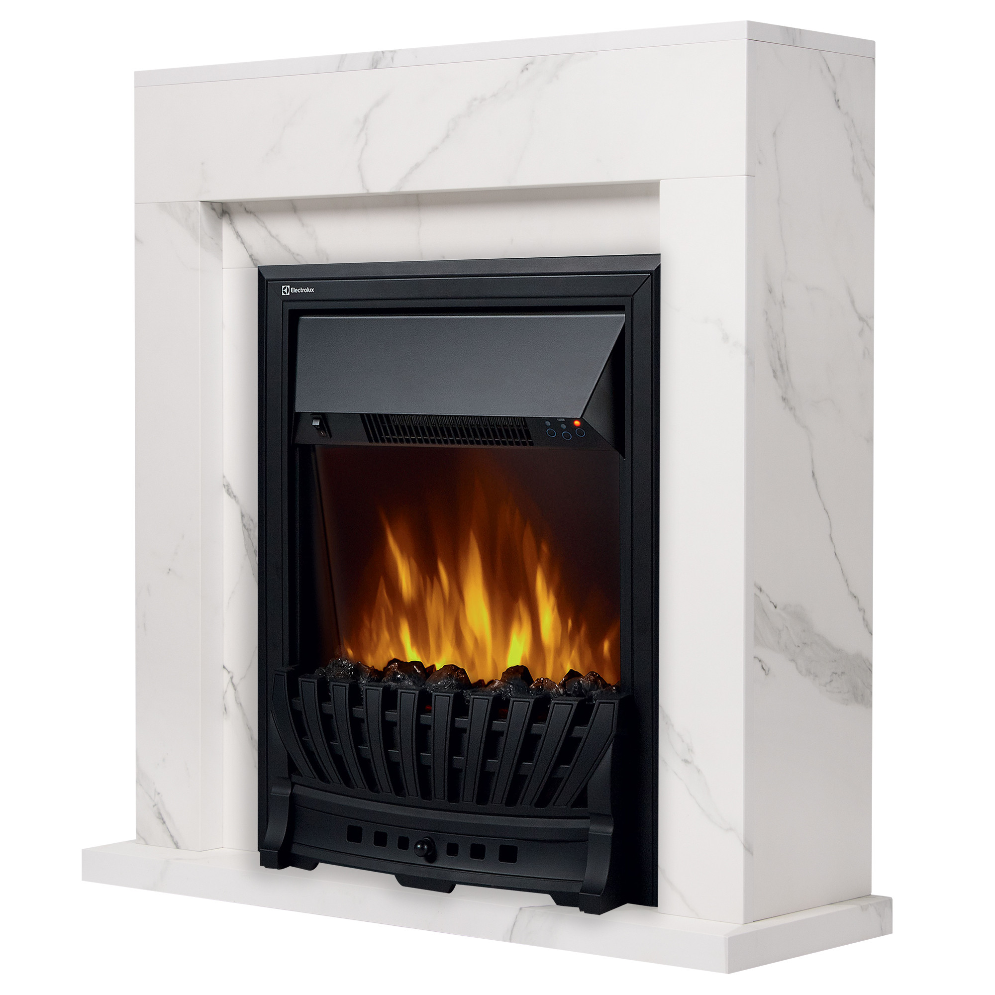 Портал Firelight Simple Classic белый мрамор