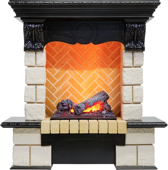 Каминокомплект Dimplex Pierre Luxe - Венге / Шампань (Высота 975мм) с очагом Cassette 400 NH