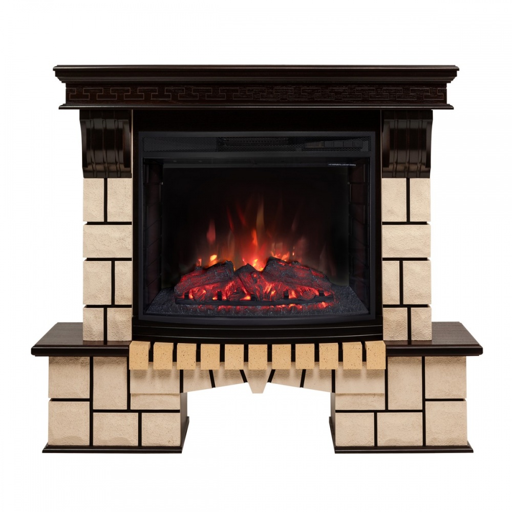 Электрокамин RealFlame Stone 25/25,5 AO с очагом Evrika 25,5
