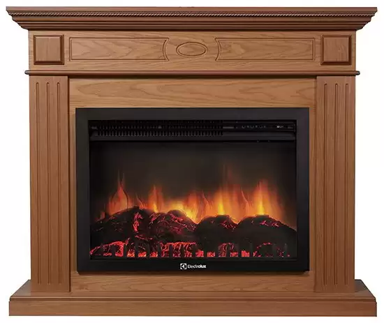 Каминокомплект Electrolux Bianco 25 с очагом EFP/P-2520LS шпон дуб