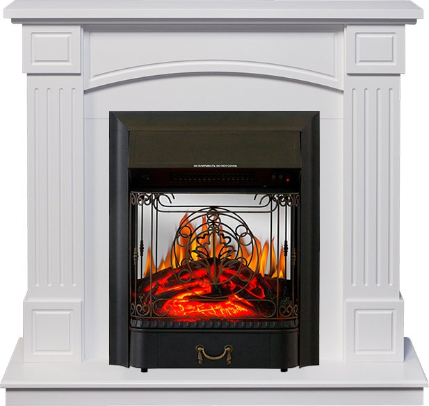 Каминокомплект Royal Flame  Boston - Белый (Высота 925см) с очагом Majestic FX M Black