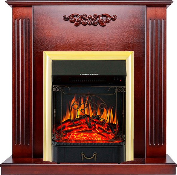 Каминокомплект Royal Flame  Lumsden - Махагон коричневый антик с очагом Majestic FX Brass
