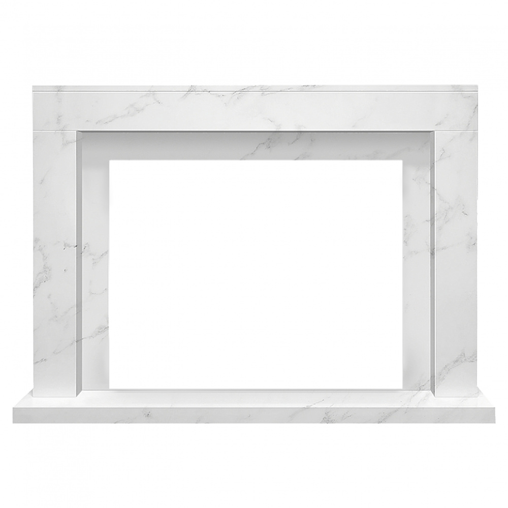 Портал Firelight Simple 25 белый мрамор