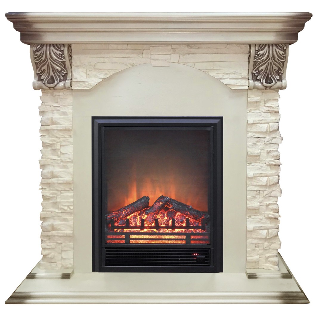 Электрокамин RealFlame Dublin Lux WT с Eugene