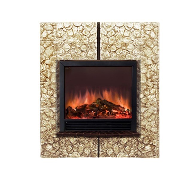 Каминокомплект Glenrich Да Винчи Sharm black 33 светлый