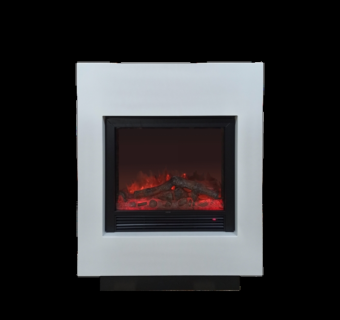 Каминокомплект Glenrich Да Винчи Sharm black 33 белая эмаль