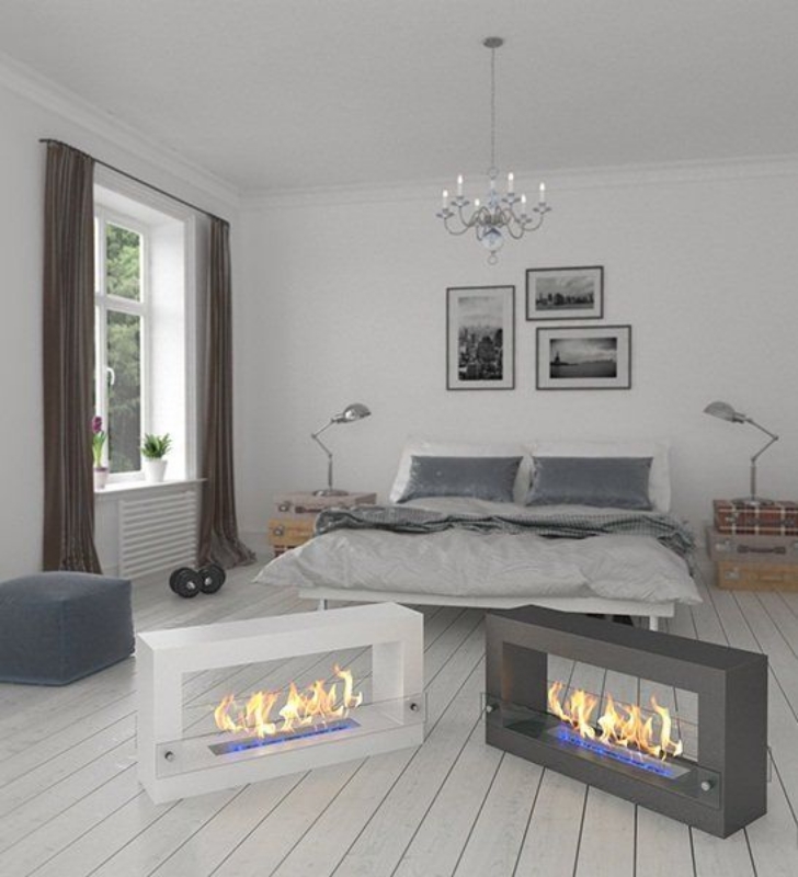 Биокамин напольный Zefire Quarter 1000 черный