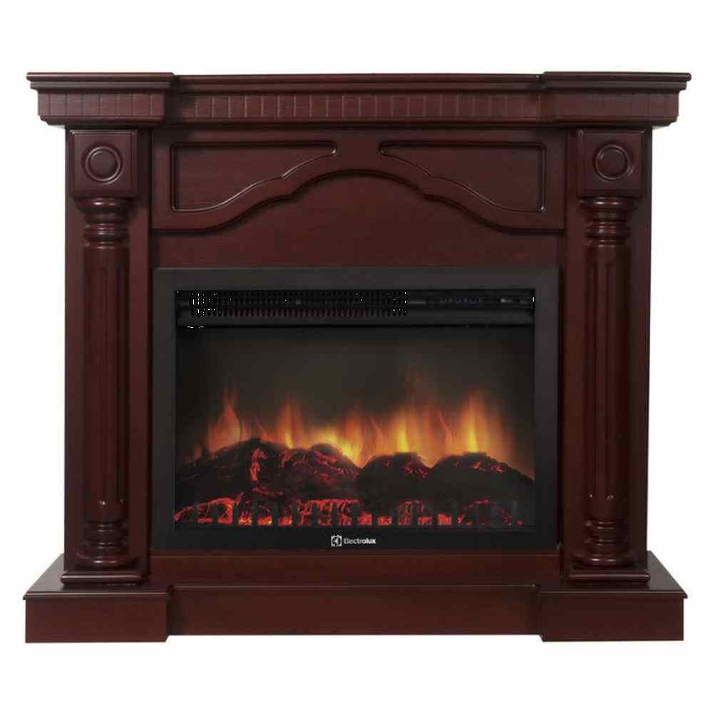 Каминокомплект Electrolux Rome 26/30 с очагом EFP/P-2620RLS шпон красное дерево